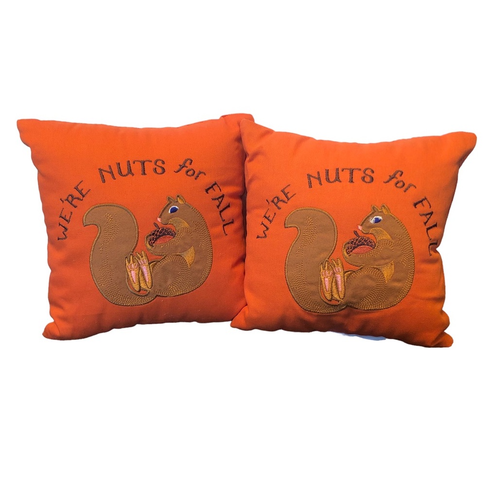 We’re Nuts For Fall Squirrel Decor Pillows - Picture 2 of 11